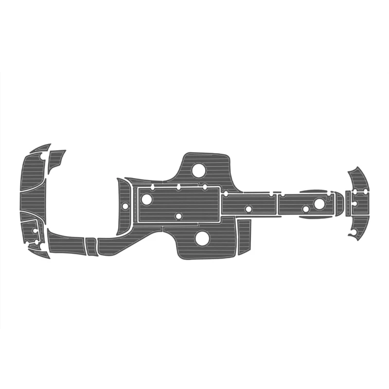 

custom yechat traction mats for 2004-2010 Crownline 240 EX Swim Platform Cockpit EVA Pad Foam Teak Deck Flooring Mat
