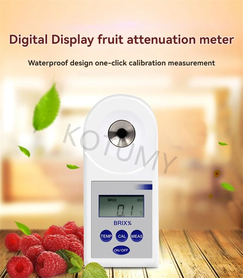 LH-B55 Digital Display Fruit Sugar Refractometer Fast Brix Reading For Orchard Farmer Fresh Fruit Sweetness Test Daily Crop