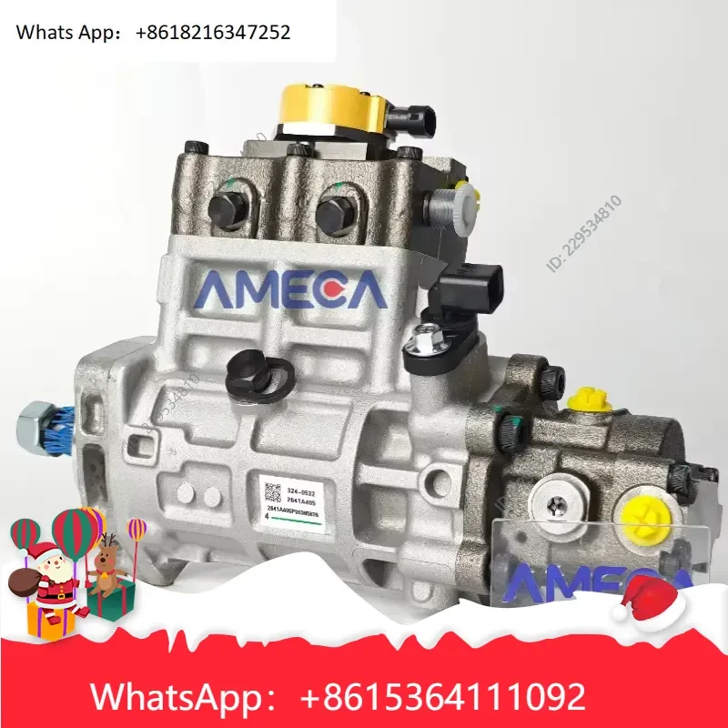 1pc for 324-0532 Oil Pump C4.4 Excavator Oil Supply System Parts 3240532 Compatible For Model，practical use