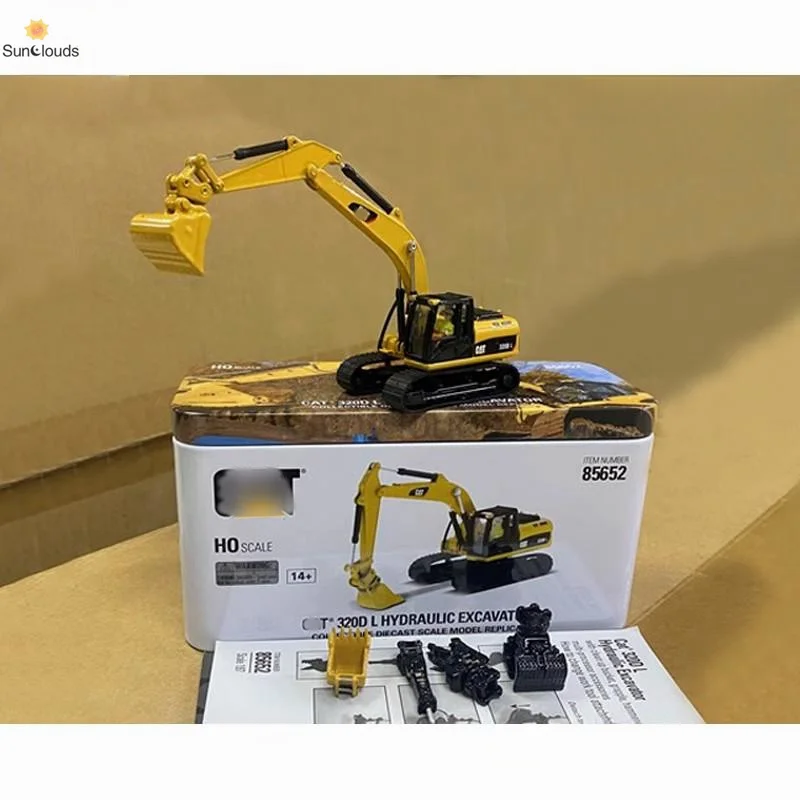 For CATERPILLAR DM85652 CAT 320D L Multiple Hydraulic Excavator Work Tools Alloy 1:87 Scale Die Cast Model Toy Car & Collection