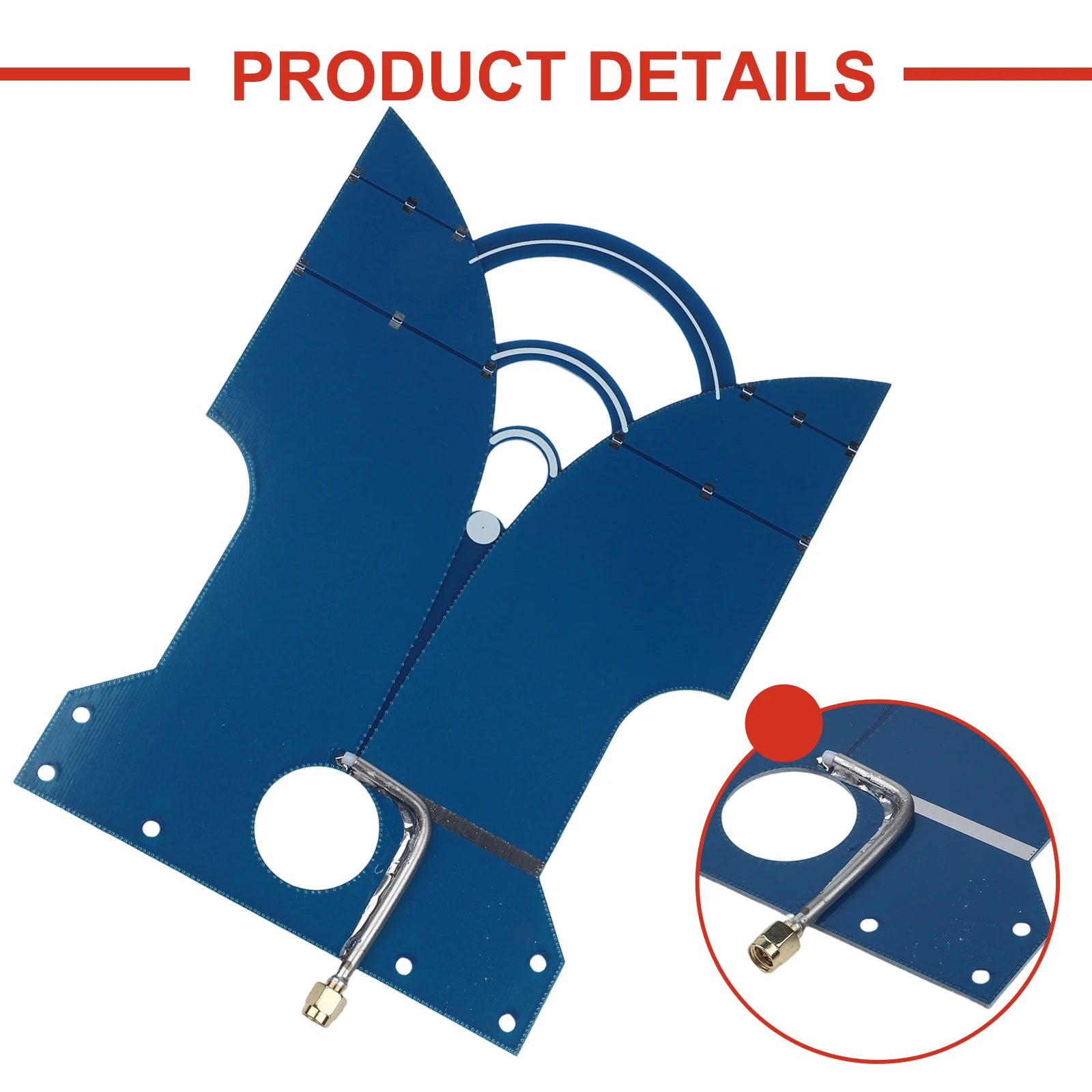 Directional High Gain 420MHz-10GHz Antenna 50 Impedance 50W Max Input Directional Radiation Pattern For SMA Female Connector