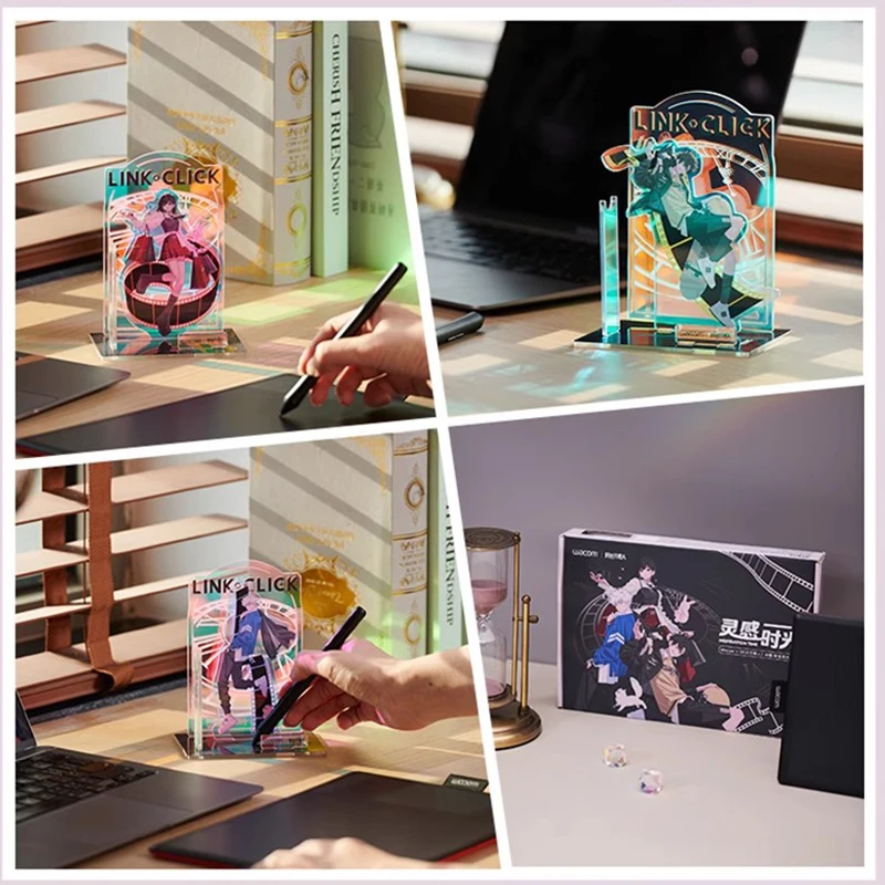 Wacom Link Click Collaboration Graphics Tablet CTL 672 مرسومة باليد الكمبيوتر لوح رسم التعاون تدفق صندوق هدايا خفيف