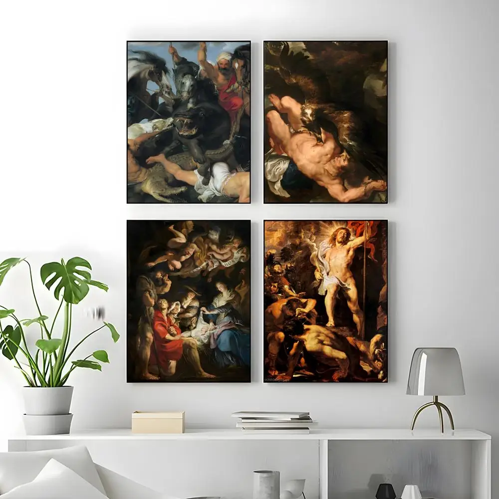 P-Peter Paul Rubens-S Poster High-definition poster stickers, suitable for bedroom, living room, home decoration