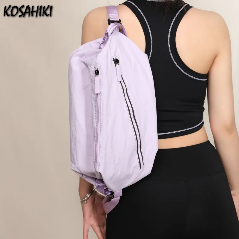 

Y2k Aesthetic All Match Simple Shoulder Underarm Bag Fashion Trendy Casual Chest Bags Vintage Ins Women Cargo Handbags Crossbody