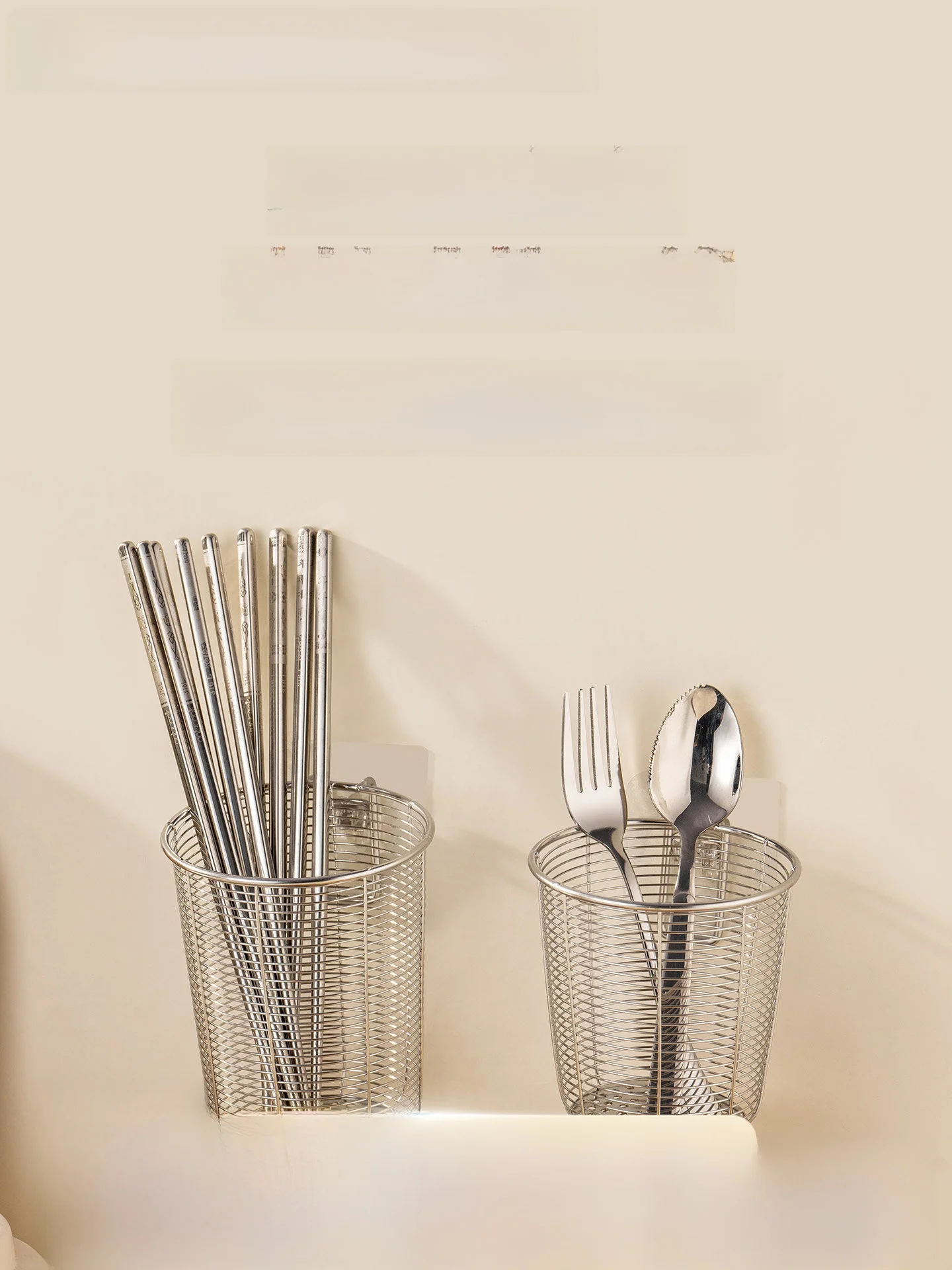 

Onlycook Wall-Mounted 304 Stainl Steel Chopstis Holder Drainable Storage Ra Kitchen Dining Utensils Anti-Mold Organizer