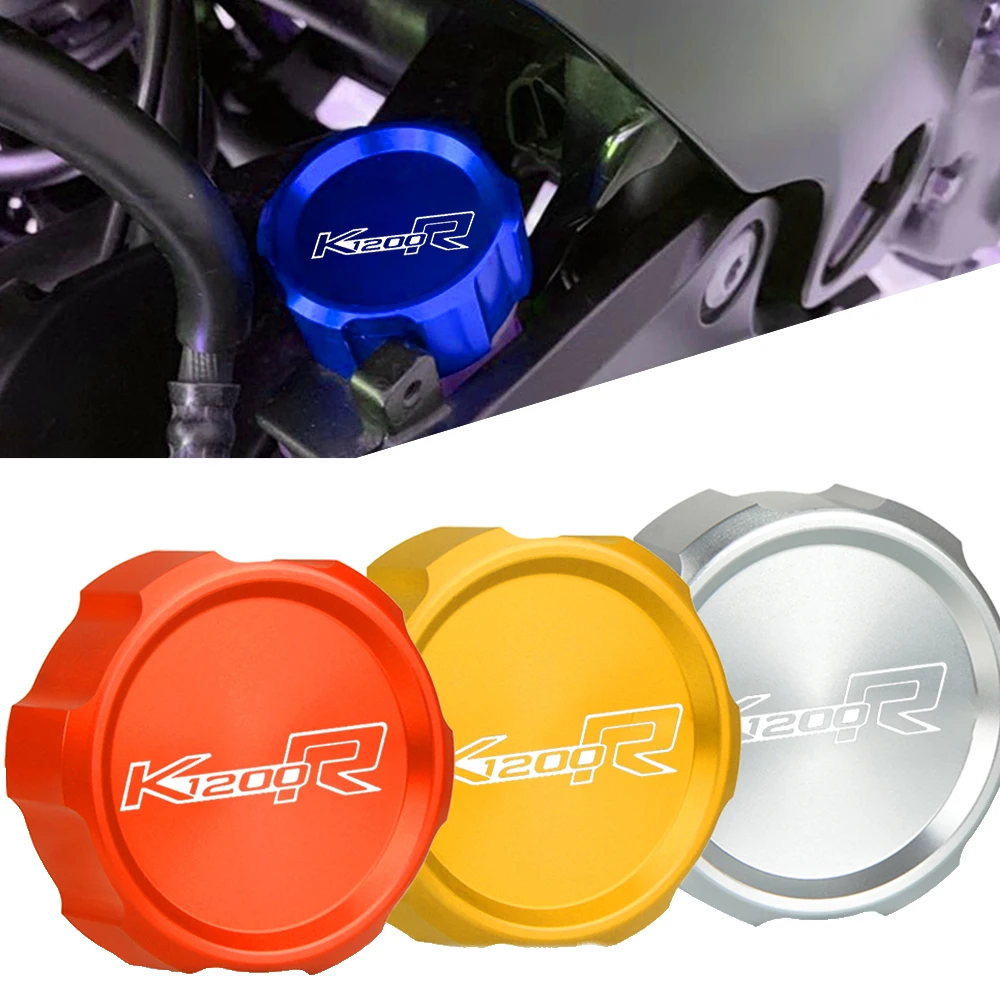 CNC Motorcycle FOR BMW K1200R K1200 R 1200 R Sport 2006 2007 2008 2009 2010 Brake Clutch Rear Brakes Fluid Reservoir Cover Caps