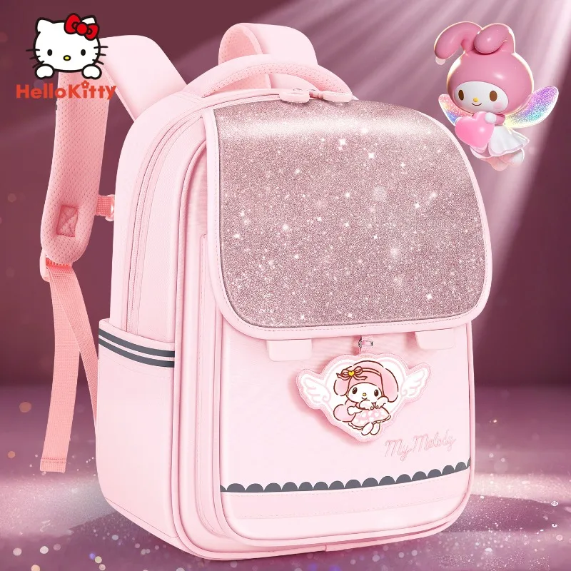 

Новый рюкзак Sanrio My Melody для девочек 1-4 классов, легкая школьная сумка с защитой позвоночника, легкая и эстетичная цена