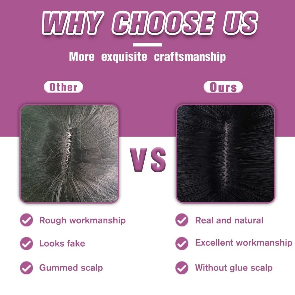 شعر مستعار بني مع الانفجارات 22 بوصة فراق مركزي طويل مستقيم الطبقات شعر مستعار للنساء مظهر طبيعي ألياف صناعية مقاومة للحرارة ث #6