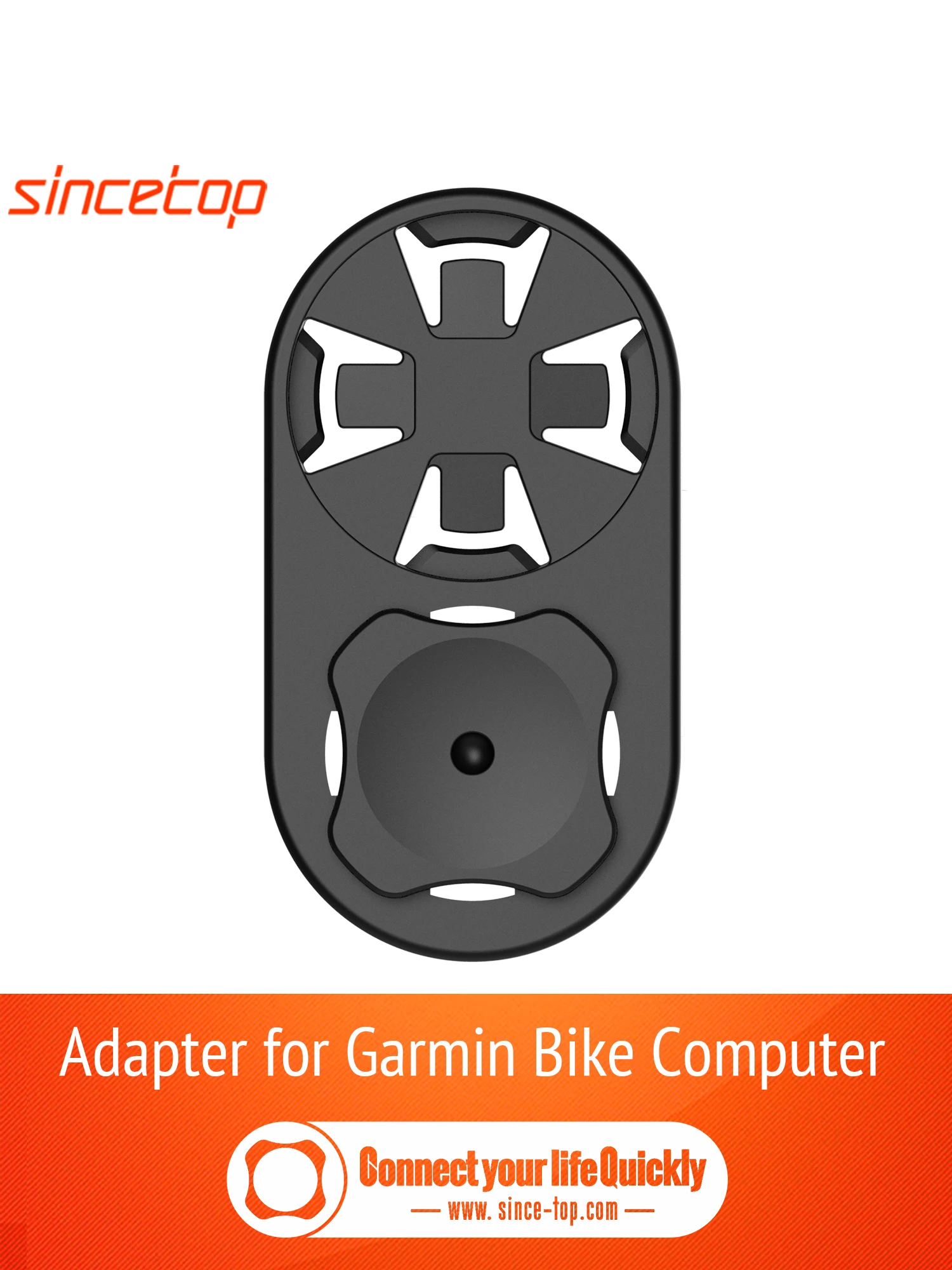 Bike Cycling Computer Adapter for Garmin , Connect to sincetop Mount Series C [Gen1 or Gen2 ]Bike / Moto Phone Holder