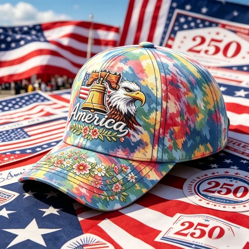 Customization Hats 250th Anniversary Of The United States Baseball Cap - Adjustable Lightweight Suitable For Men & Women, Unisex
