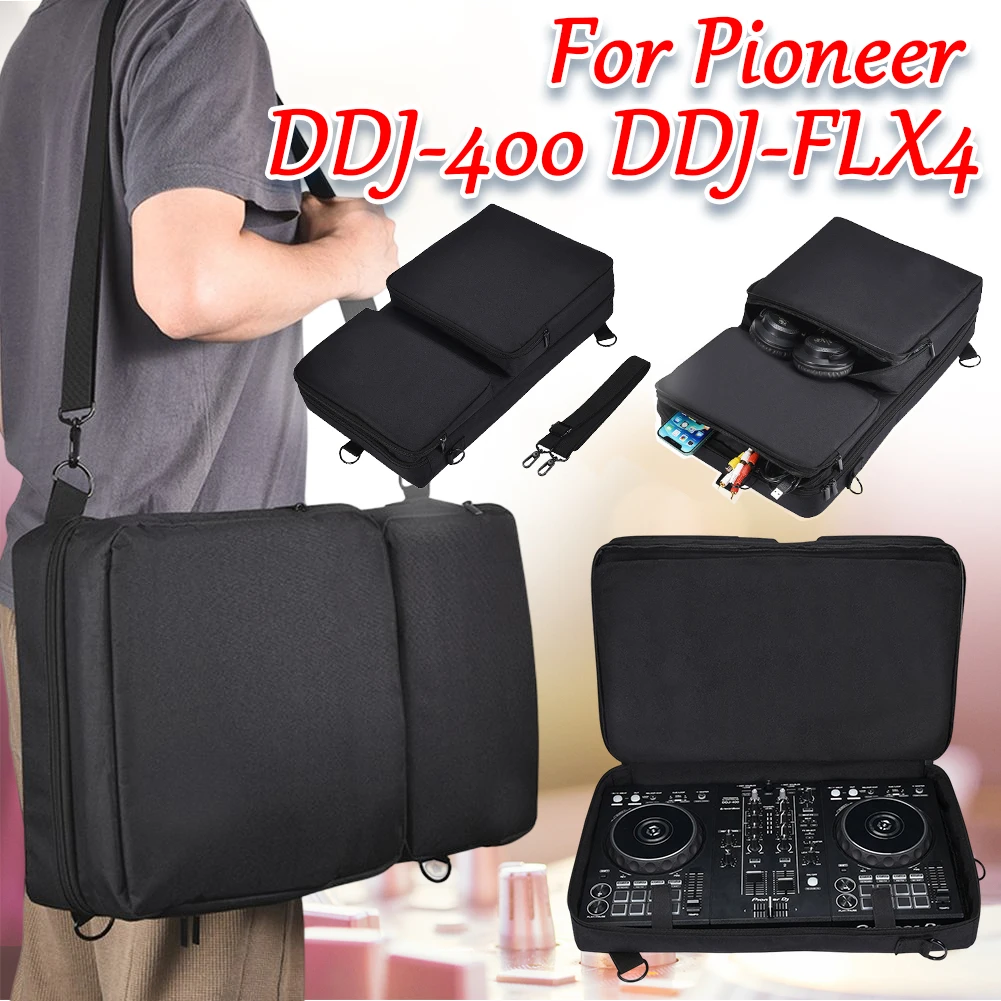 

Portable DJ Controller Padded Storage Bags Dustproof Turntables Protective Case Scratch-resistant for Pioneer DDJ-400 DDJ-FLX4
