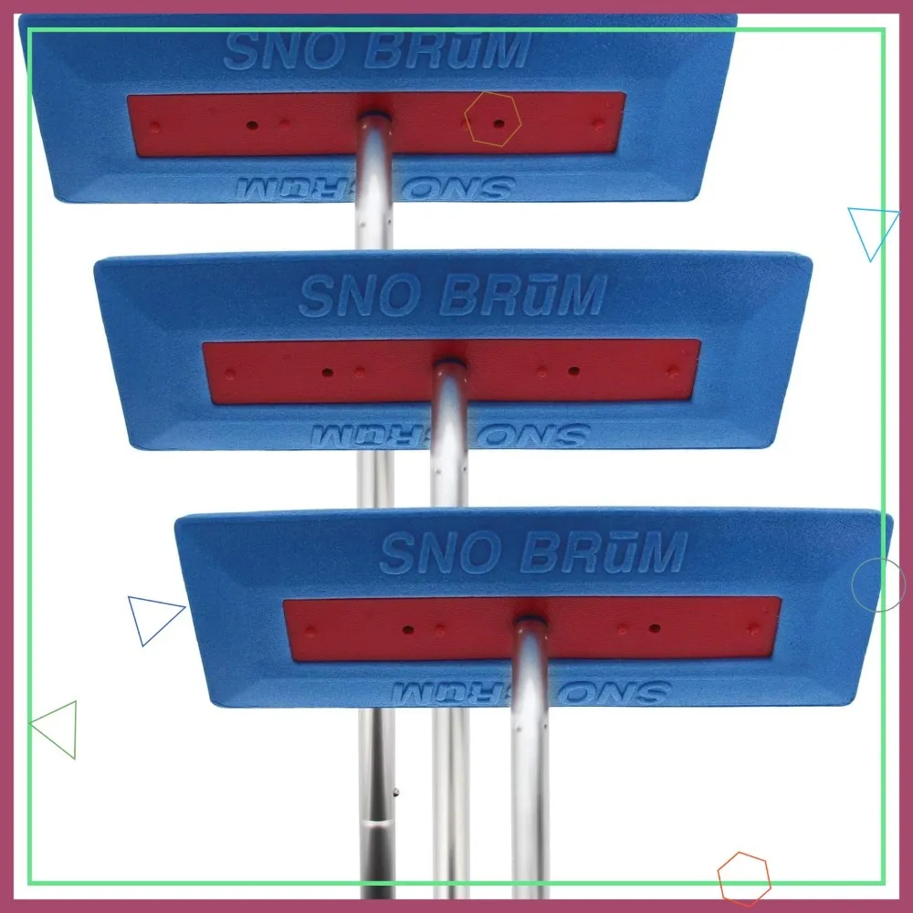 

Snow Brush for Cars and Trucks, 28-63 Inch with Foam Head and Handle, Push-Broom Design, No-Scratch Snow Removal, 3 Pack