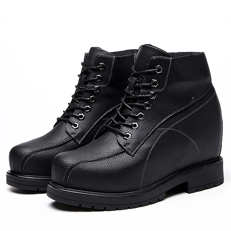 Men\'s Height Increased Shoes Wild Men 15cm Height Increasing Shoes Extra High Korean Super High Casual Elevator Shoes Boots Man