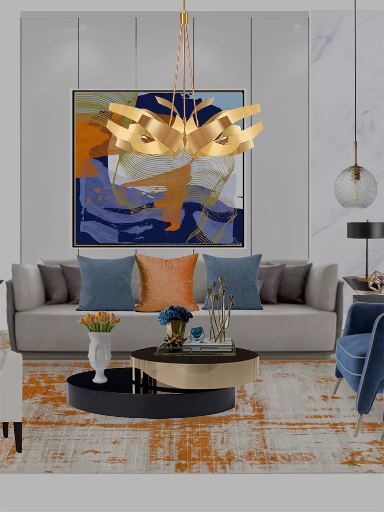 

Italy Postmodern Design Romantic Cyberpunk Sense Chandeliers Elegant Home Decor LED Art Lamps indoor Lighting For Living Room