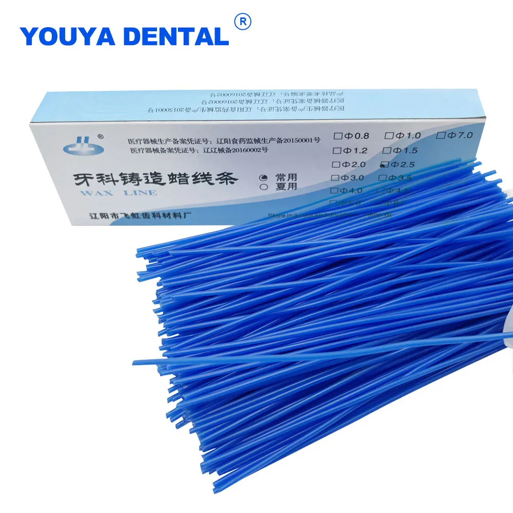 Dental Wax Line Blue Casting Wax Wire Set Laboratory  Multiple Models Orthodontic Sprue Stick Wax for Choose Jewelry Making