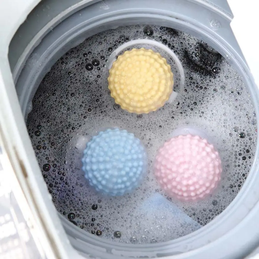 2 in 1 Laundry Balls Convex Filter Reusable Home Washing Machine Clothes Softener Hair Remove Dirt Clean Solid Laundry Balls