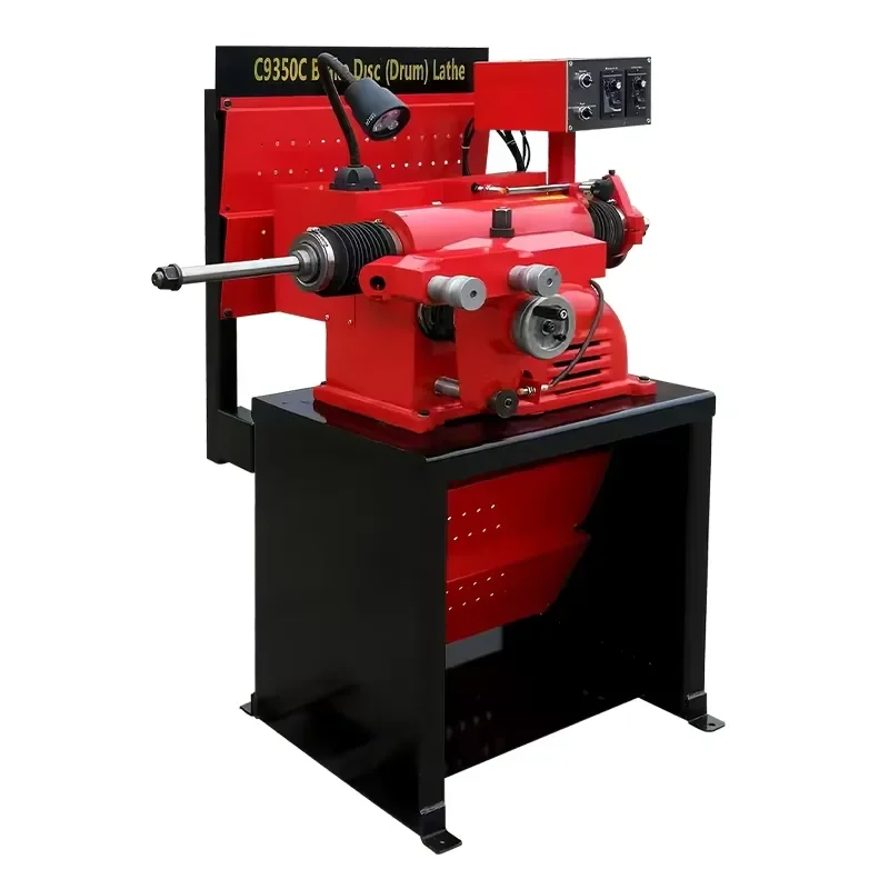 Hot Sale KJ-C9350 Heavy Brake Lathe Machine 70-118RPM Brake Rotor and Drum Resurfacing Equipment 260mm Deep for Auto