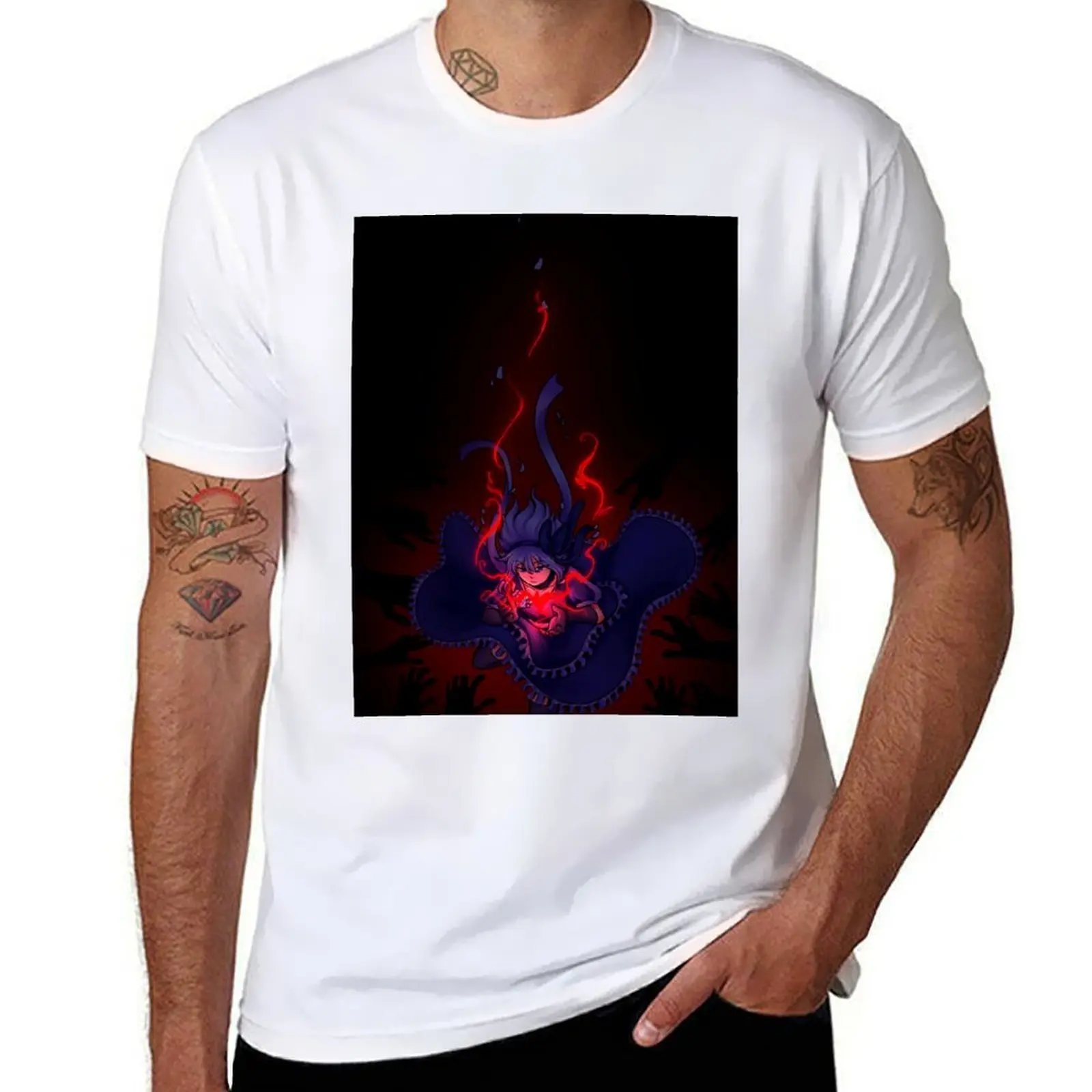 

WITCH'S HEART T-Shirt man t shirt cotton high quality funny t shirts dark humor T-Shirt