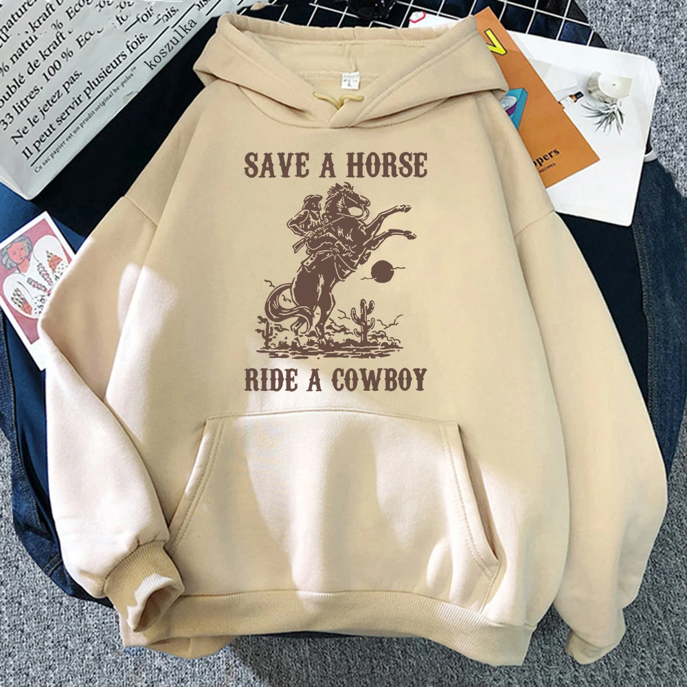 Pedro Pascal Save A Horse Ride A Cowboy Hoodie Women/men Harajuku Aesthetic Hoodies Autumn Winter Pullover Sweatshirt Vintage