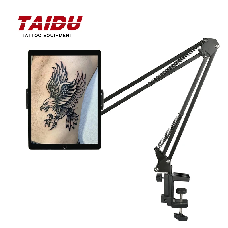 

TAIDU Tablet Mobile Phone Holder 360°Rotating Iron Table Mounted Phone Tablet Stand Tattoo Support 5.91-9.06in Tablet Bracket