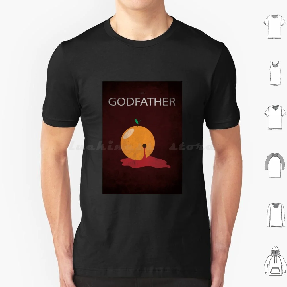 The Godfather Orange Poster T Shirt Cotton Men Women DIY Print The Godfather Francis Coppola Robert De Niro Tony Montana Al