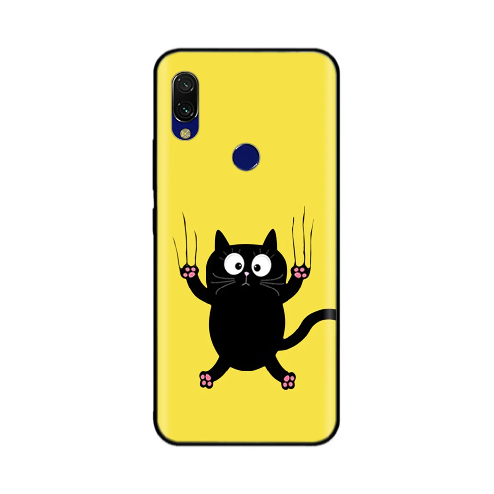 For Xiaomi Redmi 7 Case Redmi7 Black Silicon Bumper Soft Tpu Phone Case Cover For Xiaomi Redmi Note 7 Pro Note7 Case Funda Coque