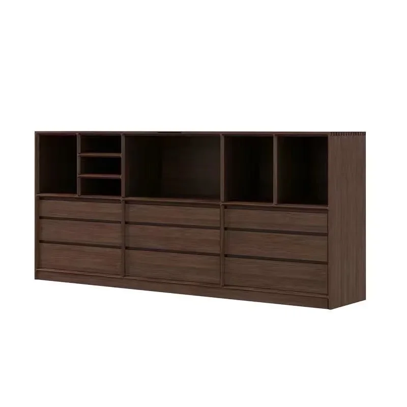 

Solid wood bookcase storage grid cabinet bedroom bookcase simple living room storage bedside