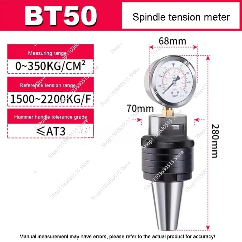 Spindle Tension Gauge BT30 BT40 BT50 Hydraulic Dynamometer Tester 20CrMnTi for Milling Lathe