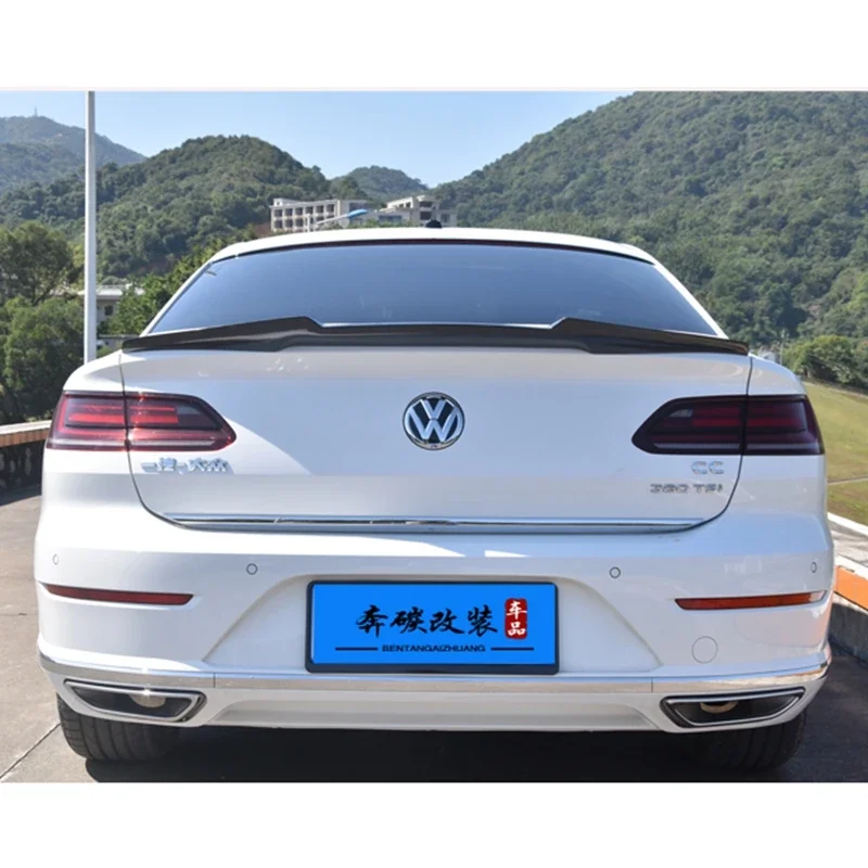 2019 Passat CC Spoiler M4-type Carbon Fiber Rear Roof Spoiler Lip Wing for Volkswagen Passat CC Spoiler Accessories