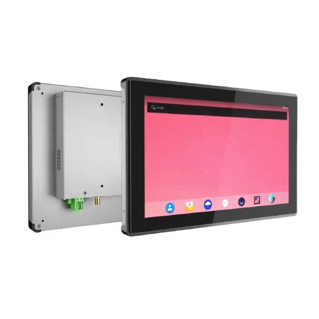 Panel Mount Embedded 15.6 Inch Capacitive Touch Screen Industrial Monitor with VGA HD USB Inpurt for Kiosk Cabinet Enclosure