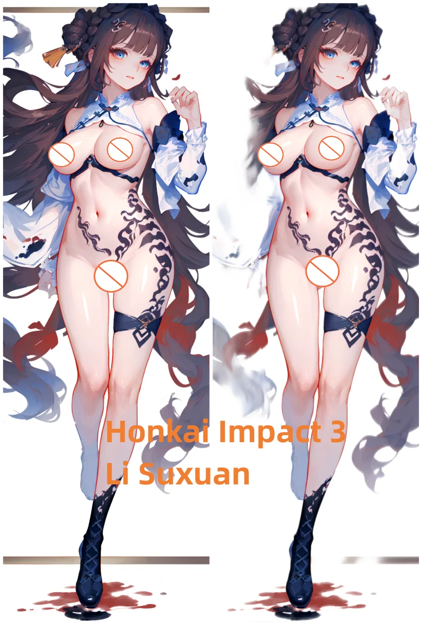 

Dakimakura Anime Pillow Case Honkai Impact 3 Li Suxuan Pillow Cover Halloween Christmas Decoration 2023