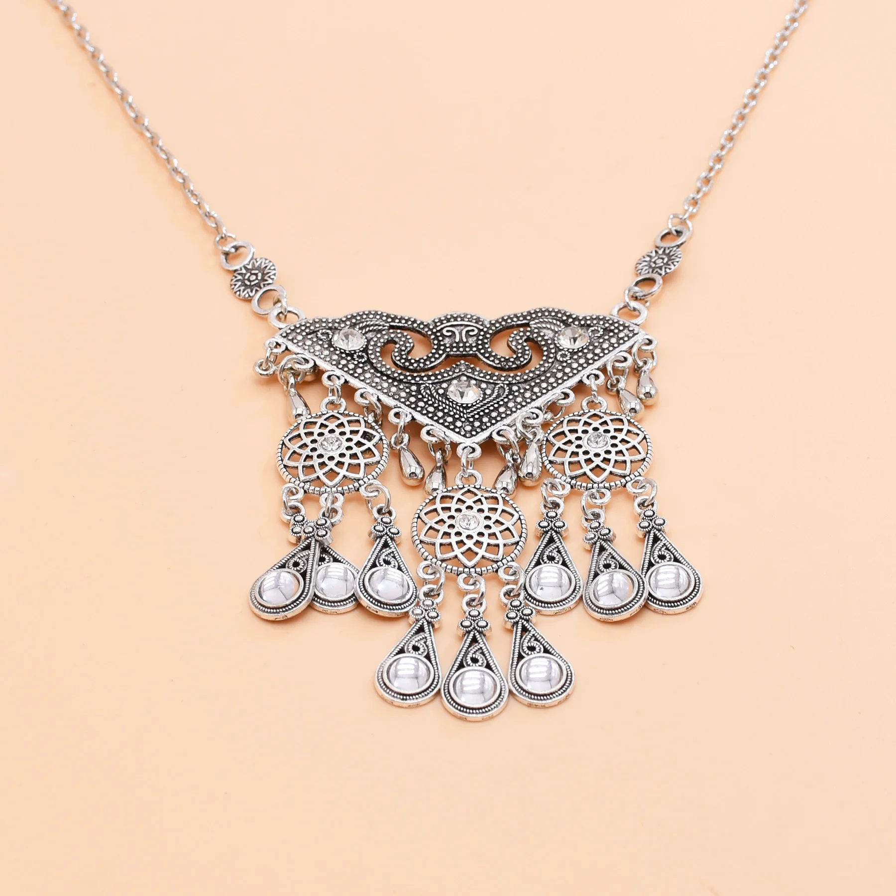 Ethnic Hollow Geometry Pendant - Ethnic Fashion Pakistan review and price