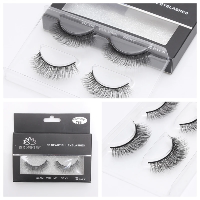 شريط قطني غير مرئي مقاوم للماء بتصميم طويل طبيعي يناسب العيون، وصلات رموش قابلة لإعادة الاستخدام، شريط كامل لمكياج العيون اليومي