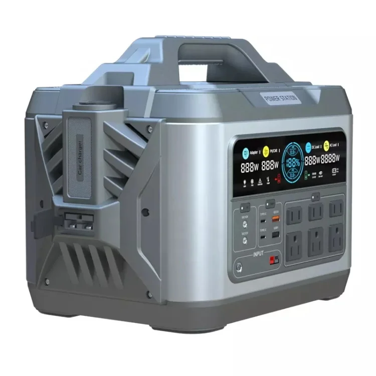 2200W Lithium Ion Battery Portable Generator Home Outdoor Storage Pure Sine Wave Solar Panel Car Flashlight Larger Capacity