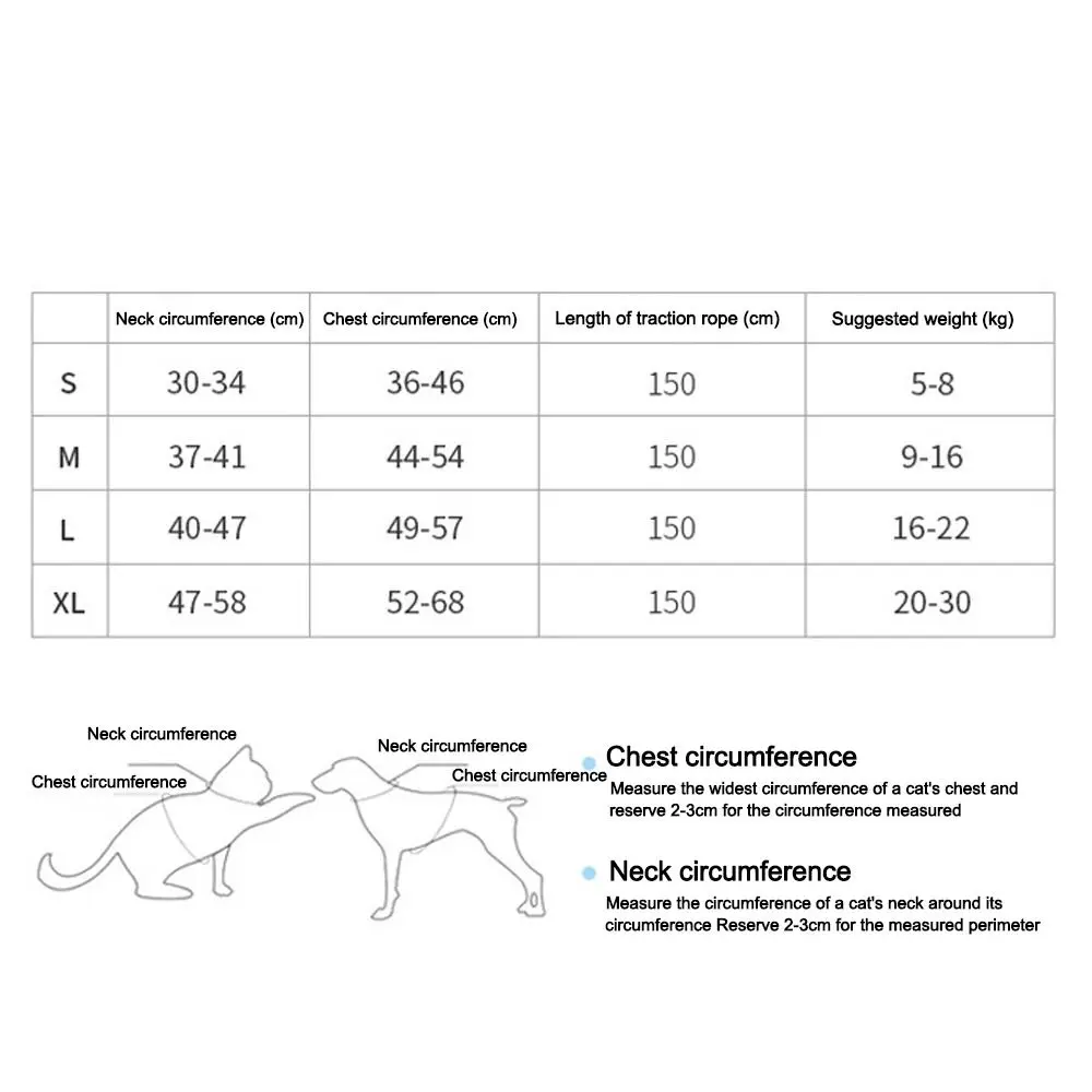 Verstellbares Hunde geschirr und Leinen-Set Katzen-Traktion sseil Atmungsaktives Katzen geschirr Haustier-Leine für kleine mittelgroße Hunde
