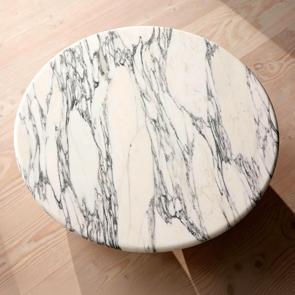 For Villa Hotel Living Room Modern Statuario Solid Marble Coffee Table