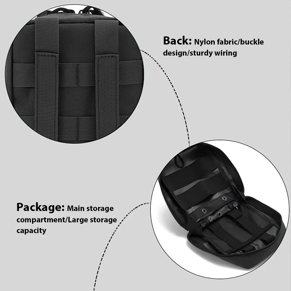 في الهواء الطلق التكتيكية متعددة الوظائف الخصر طقم الطوارئ الطبية المحمولة مجموعة الحبال ملحق Pouh كامو حقيبة تدريب #5