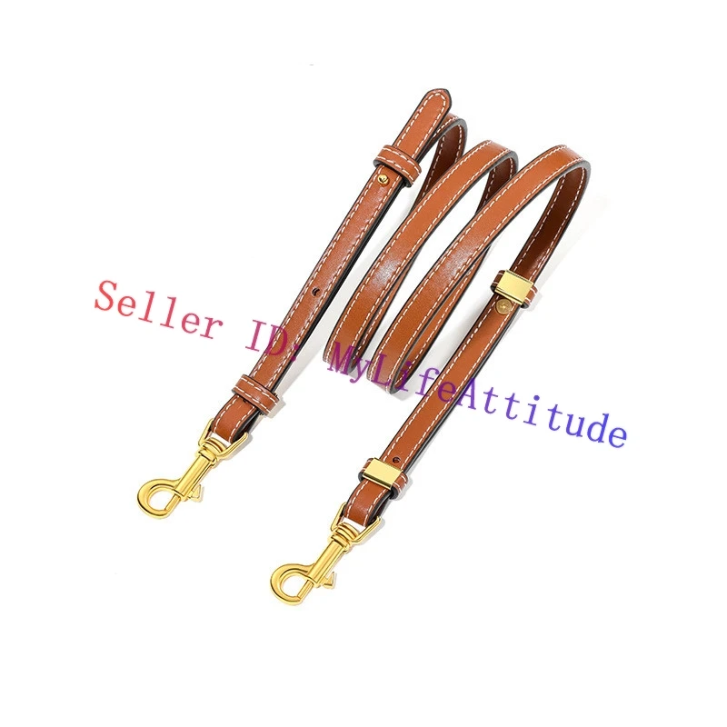 

Регулируемый ремень для сумки из гладкой кожи карамельного цвета для TRIOMPHE CANVAS Vertical Cabas Boston Folco, сменный ремень для переноски на плечо