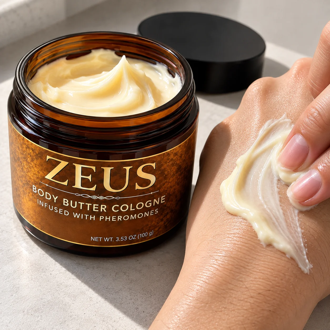 Zeus Scented Body Butter With Pheromone Infusion Creamy Texture Quickly Absorb Into Skin Keep Skin Soft Smooth Male Body Care