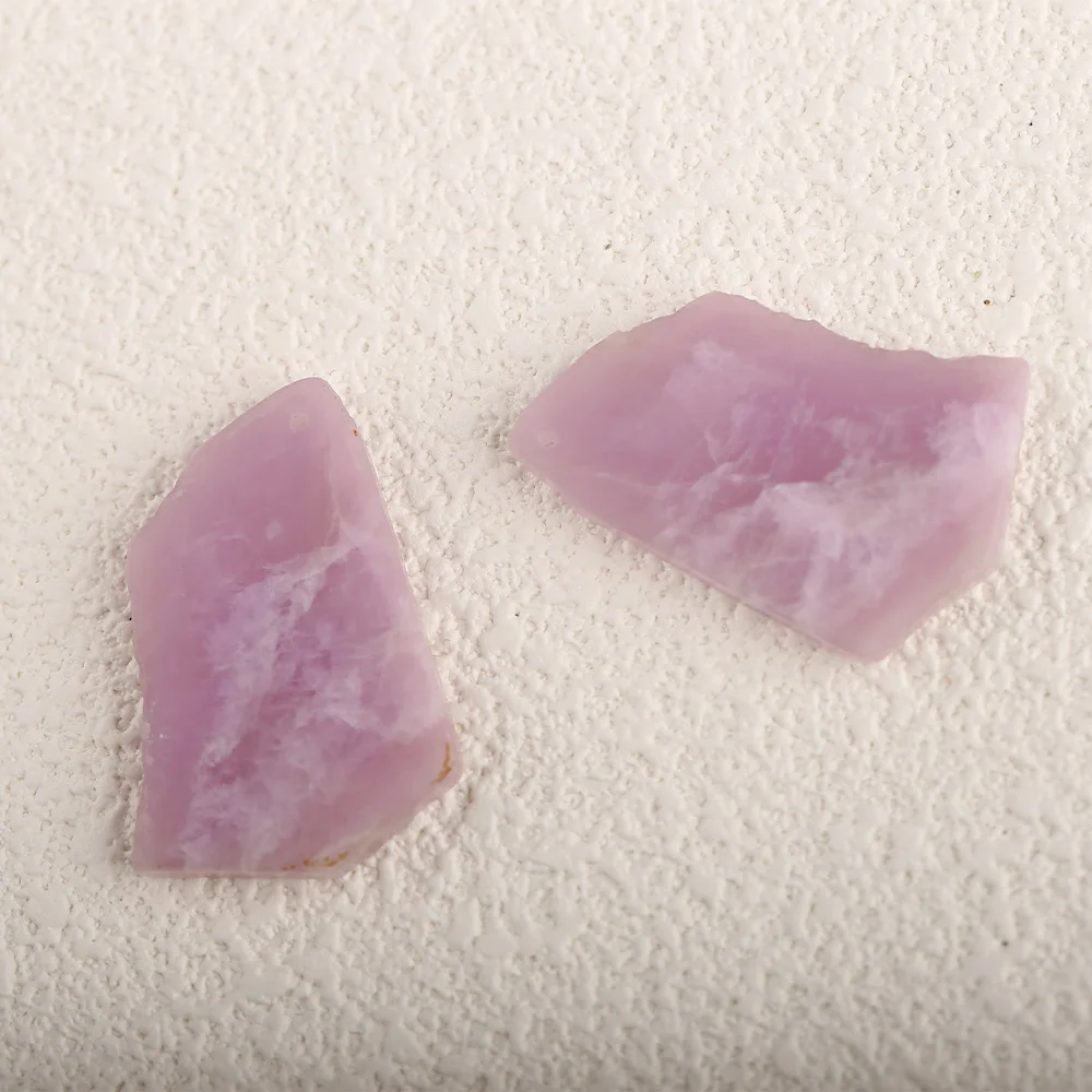 Semiprecious Stones Jewelry Natural Gemstone Amethyst Earring Bead Gemstone Handmade Jewelry Accessories 33x19x3mm 4.7g