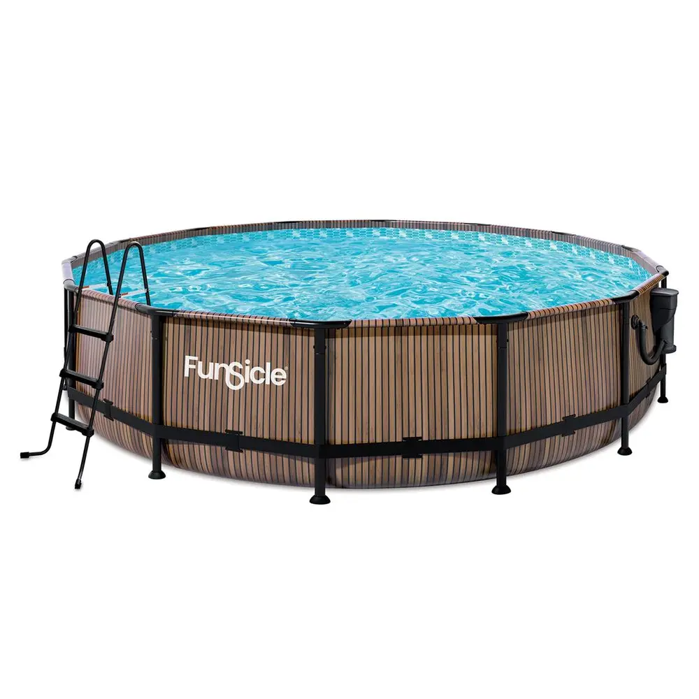 Prism Frame 15 x 48 Above Ground Swimming Pool Set with Filter Pump, Ladder, Pool Cover, and Maintenance Pool Cleaning