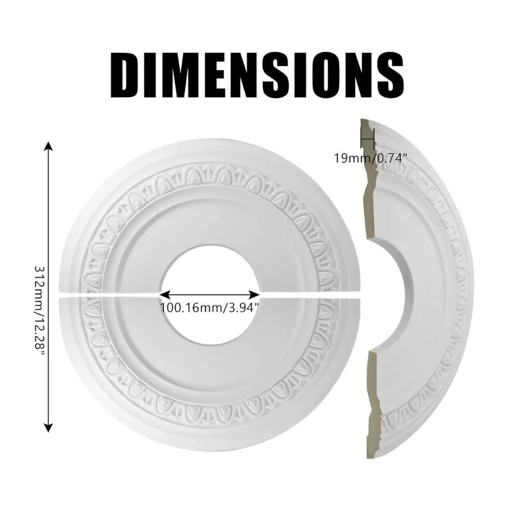 

1 шт. потолочный светильник медальон 12 дюймов съемная декоративная пластина из искусственной кожи для потолочных вентиляторов и светильников