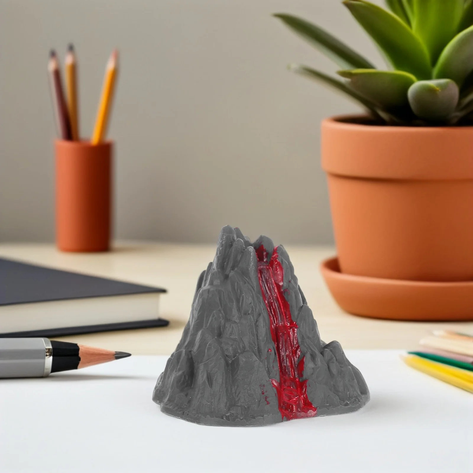2 uds Micro paisaje volcán Tornado herramienta educativa de mesa de arena para niños decoración de escritorio ayuda para enseñanza de ciencias