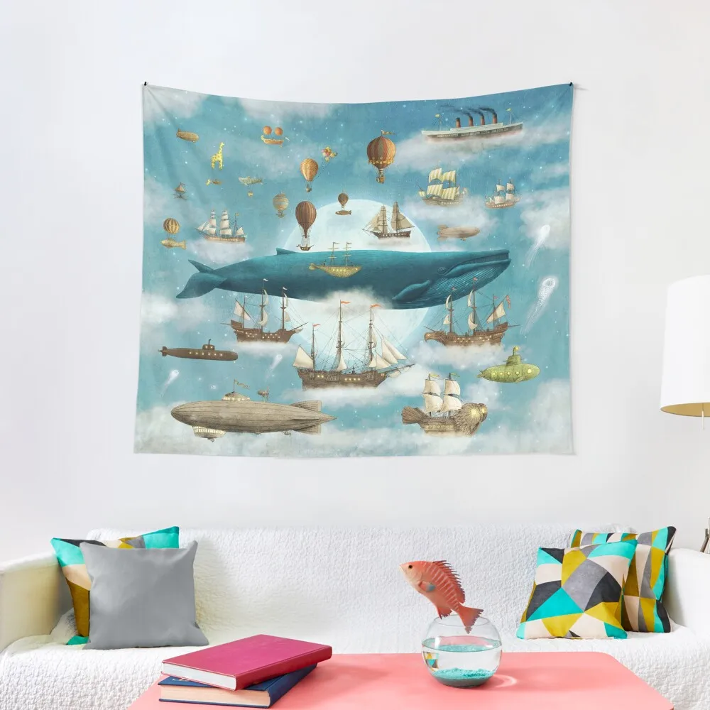 

Ocean Meets Sky - Book Art Tapestry Cute Room Things Room Design House Decorations Tapestry