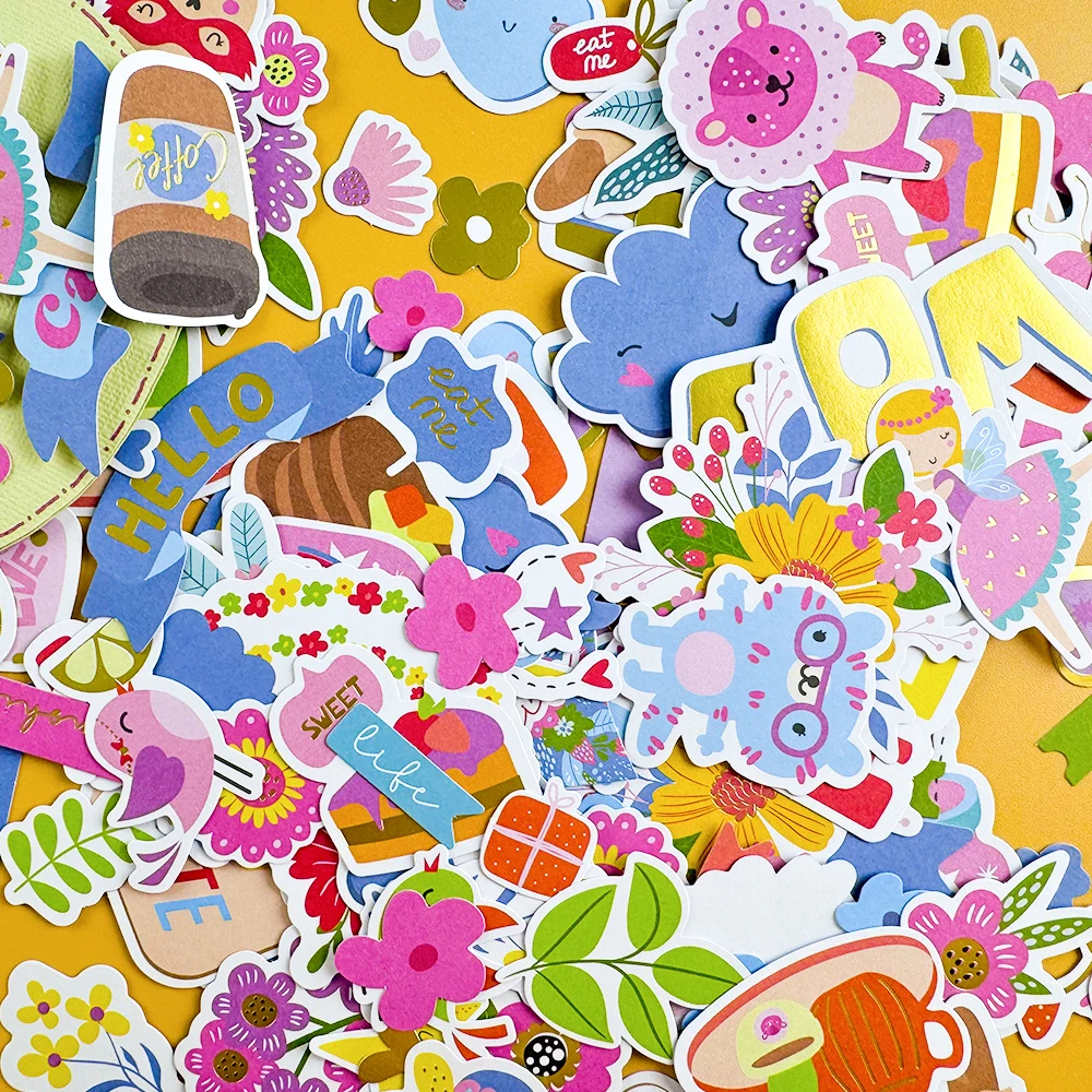Creative Path Paper Diecuts Shapes Ephemera 164pcs Embellishments Die Cuts Scrapbooking Cardmaking Journaling Decorations
