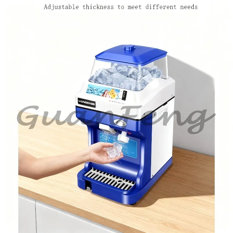 Bar Shop Cafe, Electric Cube Ice Crusher Ice Shredder Heavy Duty Ice Shredder For Snow Frozen Drinks Cold Dessert Preparation