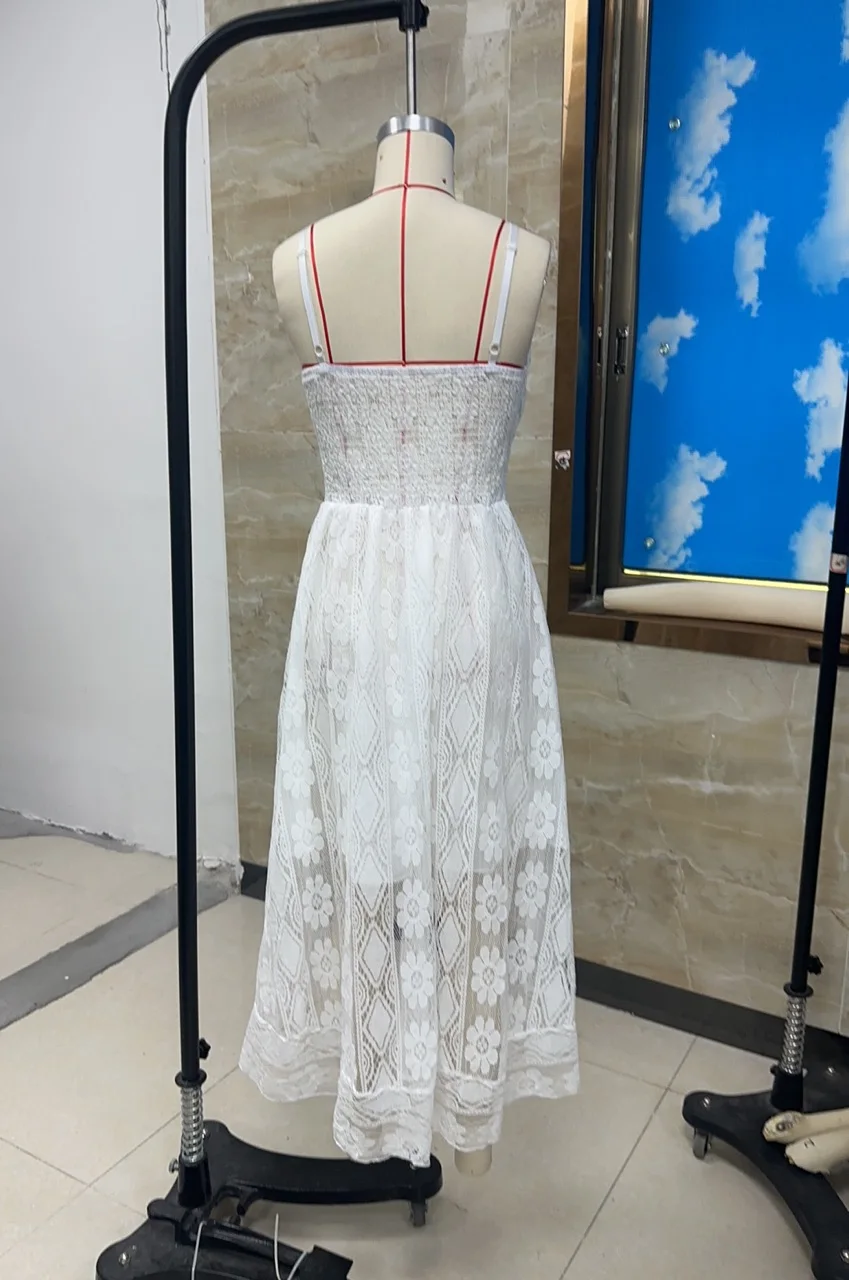 المرأة الصيف بوهو فستان الدانتيل الأزهار الخامس الرقبة أكمام عارية الذراعين شرابة غير النظامية هيم فستان طويل عطلة الشاطئ فساتين الحفلات