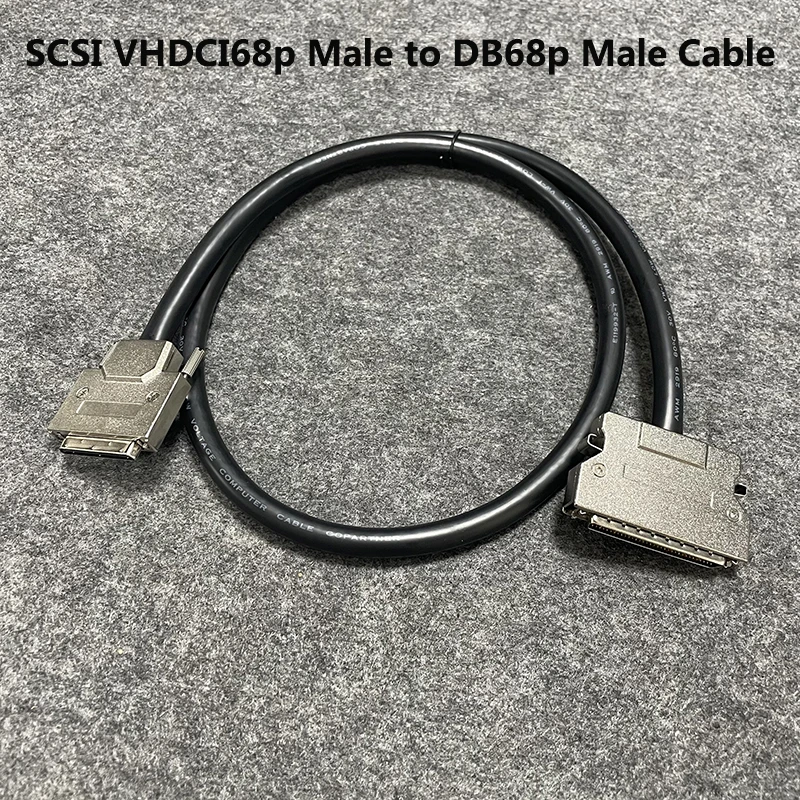 High Quality VHDCI68 pin Male to DB68 pin Male Power Data Cable with Iron Shell 1meter length customized