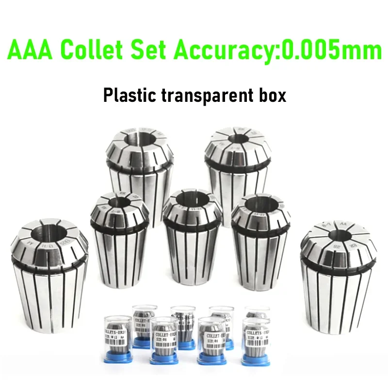 1PC ER50 ER40 ER32 ER25 AAA/UP High Precision 0.003mm Spring Collet Suitable Engraving Machine Spindle CNC Machining Center