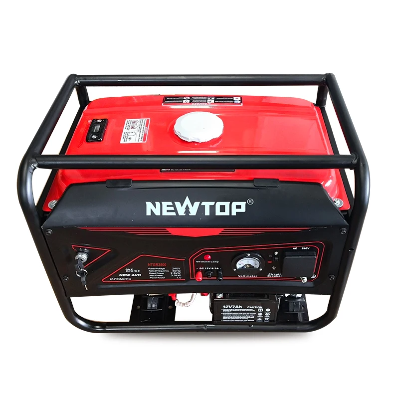 ATV&UTVWholesale 3.0kW 4 Stroke Gas Generator 212cc 7.0HP Electric Start 110V 220V 50Hz 60Hz 14L Tank AVR for Home Construction